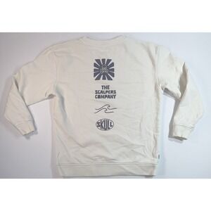 Scalpers Company Skull Crewneck Sweatshirt Youth 12 Cream Graphic
